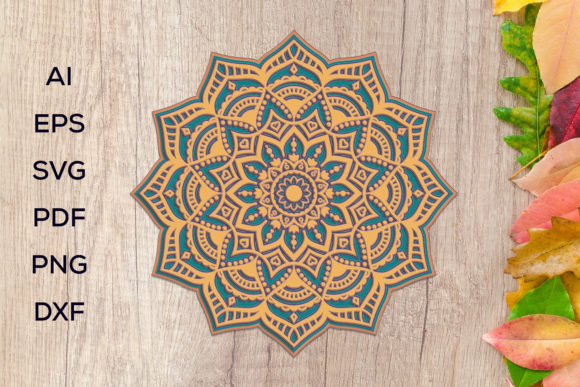 Download 3D Layered Mandala Art &ndash; SVG - Layered mandala Collection
