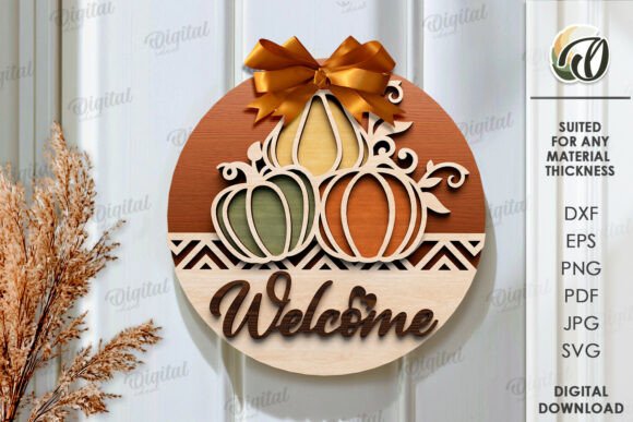 Download Thanksgiving Round Sign Laser Cut - Premium Resources