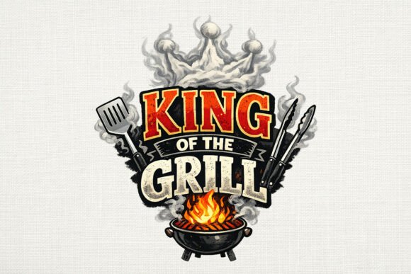 Download King of Grill Dad BBQ PNG - Premium Resources