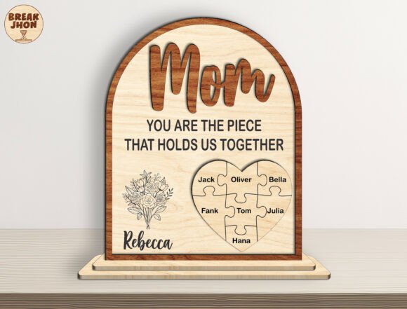 Download Mom Puzzle Sign Glowforge XTool SVG - Xtool svg Collection