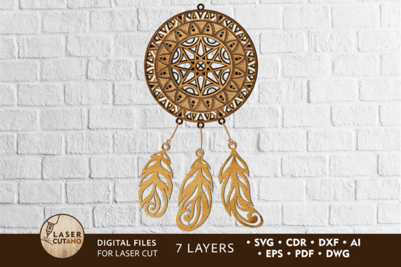 Download Layered Mandala DREAM CATCHER - Layered mandala Collection