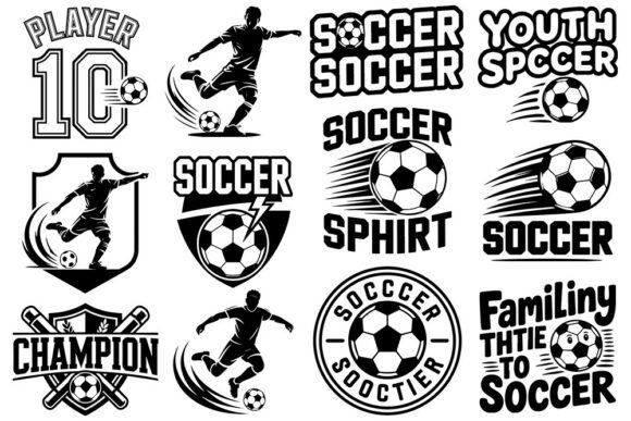 Download Soccer SVG Bundle | Soccer Player Silhou - Soccer svg Collection