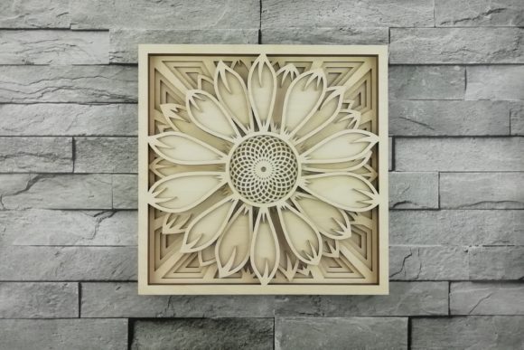 Download Layered Mandala, Cut File, Sunflower - Layered mandala Collection