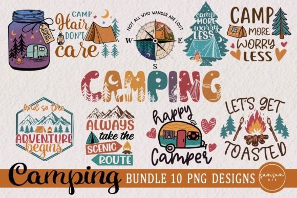 Download Camping Bundle Sublimation - Camp Collection