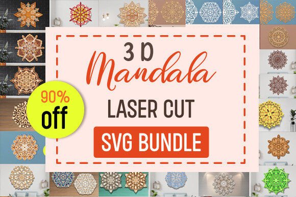 Download 3d Layered Mandala Laser Cut Svg Bundle - Layered mandala Collection
