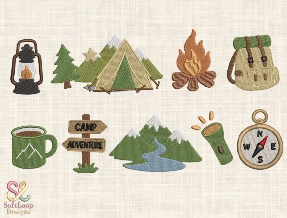 Download Camping Adventure Embroidery Bundle - Camp Collection