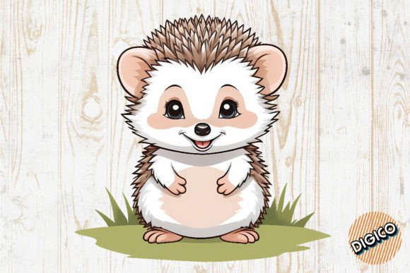 Download Cute Cartoon Baby Woodland Hedgehog - Woodland hedgehog Collection
