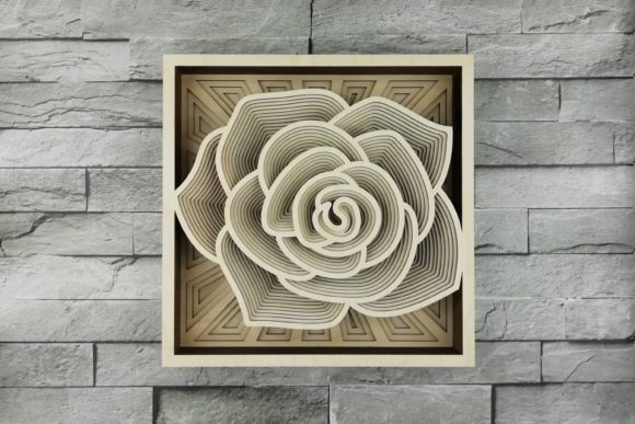 Download Layered Mandala, Cut File, 3D Rose - Layered mandala Collection