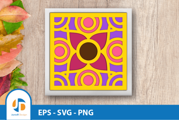 Download 3D Layered Mandala Flower Papercut - Layered mandala Collection